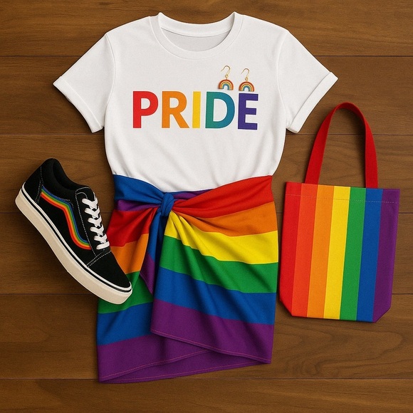 🛍️ Vans Old Skool Rainbow Pride Sneakers – Women’s 5 / Men’s 3.5 🌈🔥 - Picture 2 of 5